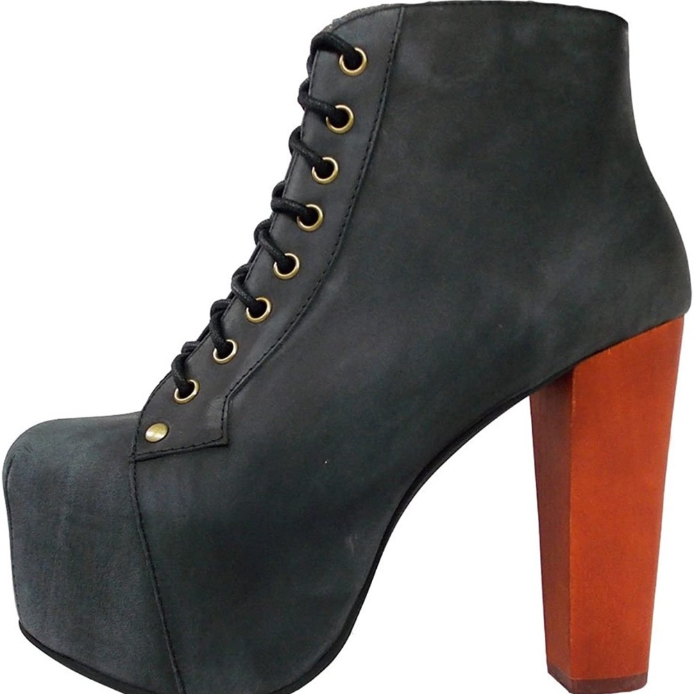 Jeffrey Campbell Lita Distressed Black
